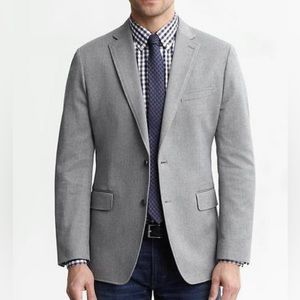 Used Banana Republic Charcoal Herringbone Tailored Fit Blazer